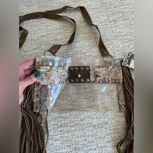 Clear Fringe Crossbody Purse with Louis Vuitton